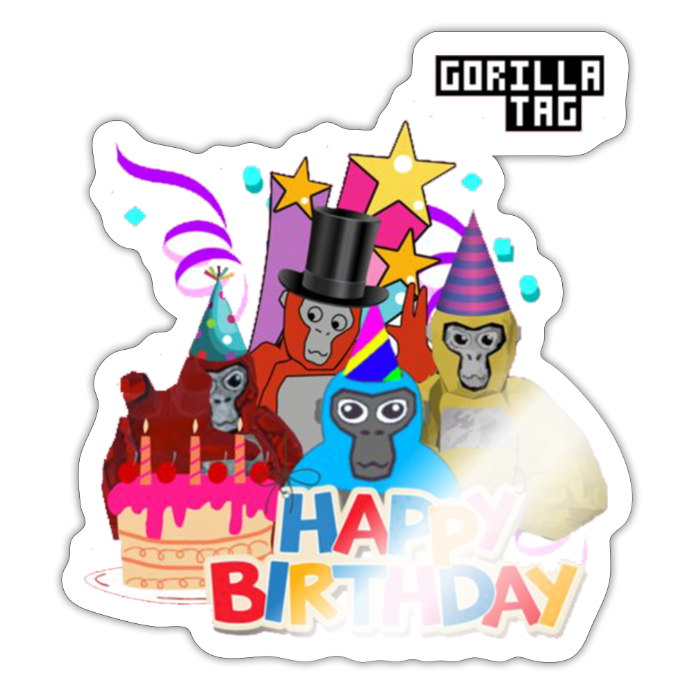 Birthday Gorilla Sticker – BuckCollectibles