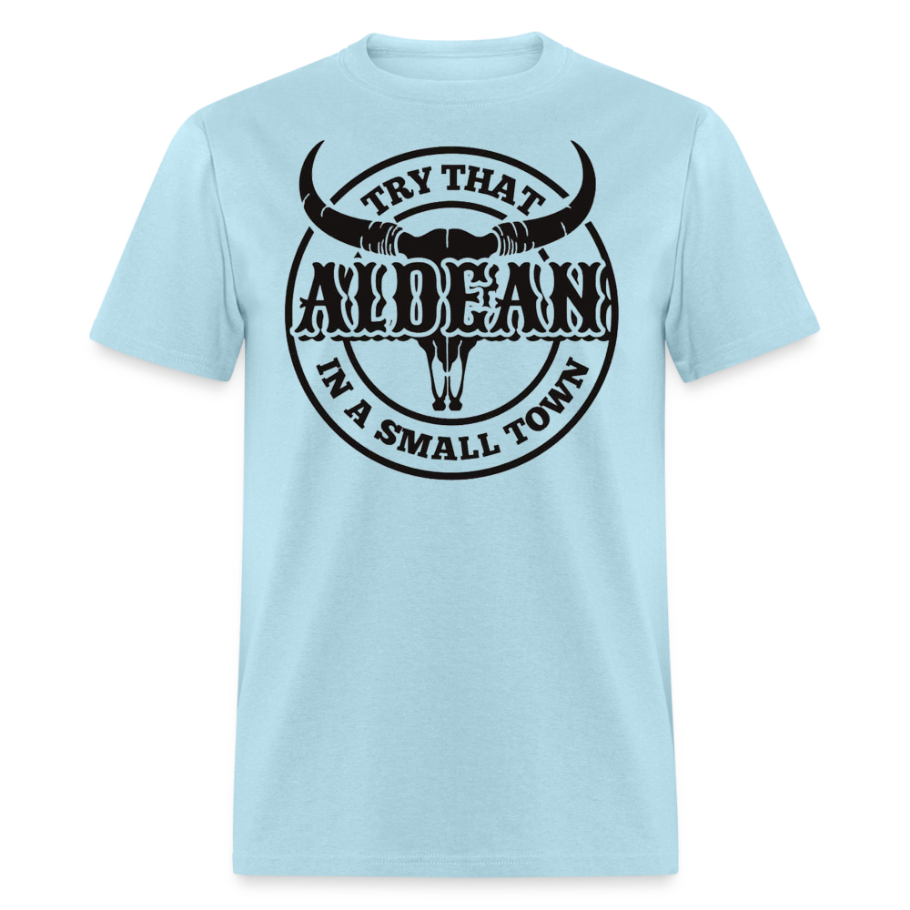 Aldean Small Town Men's Tee - powder blue