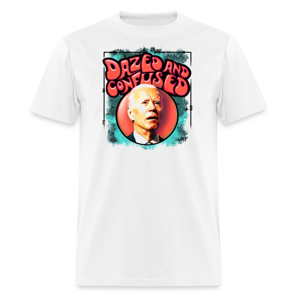 Dazed and Confused Biden Parody Unisex Classic Tee - white