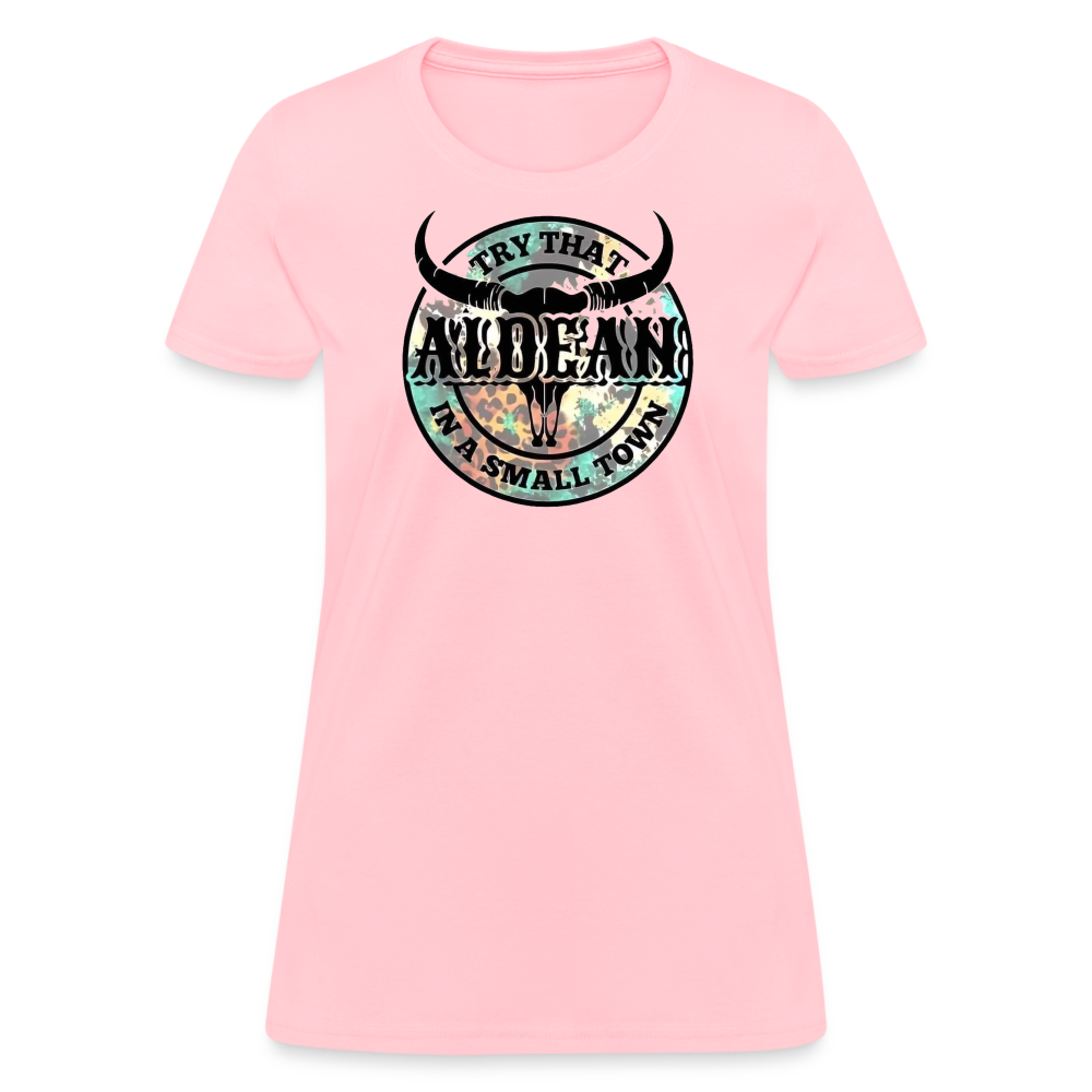 Aldean Small Town Women's Tee - pink