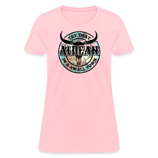 Aldean Small Town Women's Tee - pink