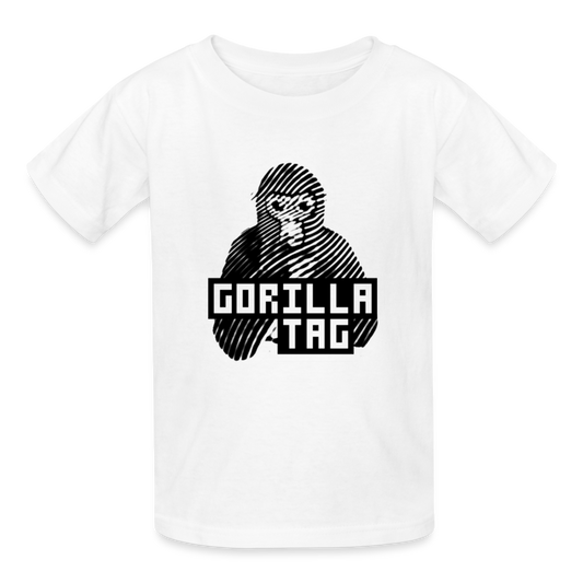 Thumb Print Gorilla - white