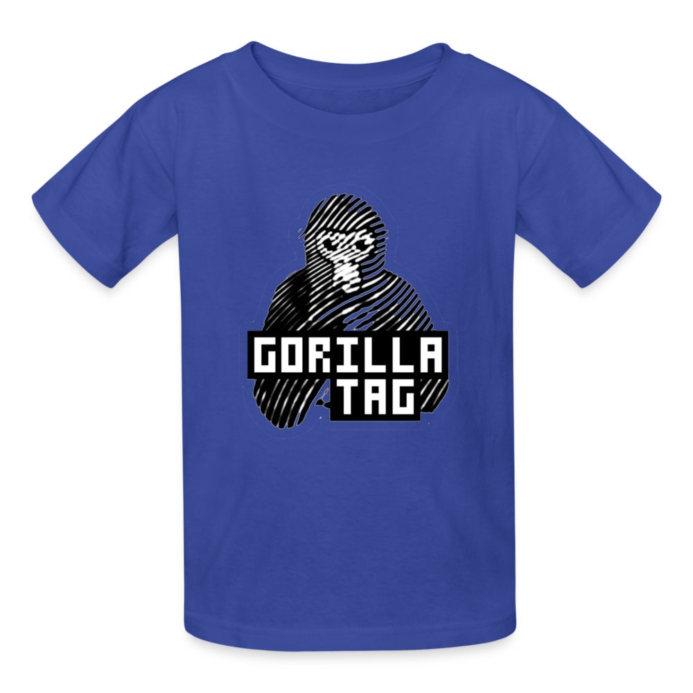 Thumb Print Gorilla - royal blue