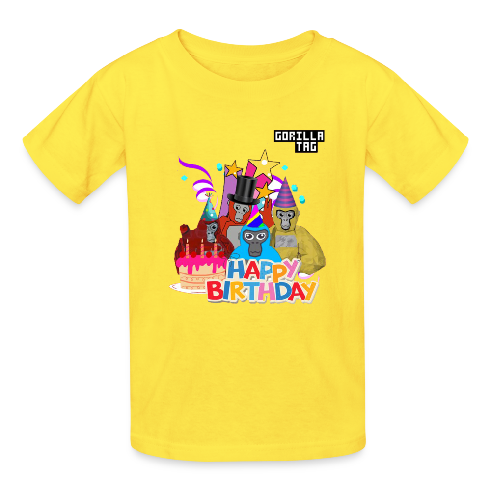 Happy Birthday Gorilla - yellow