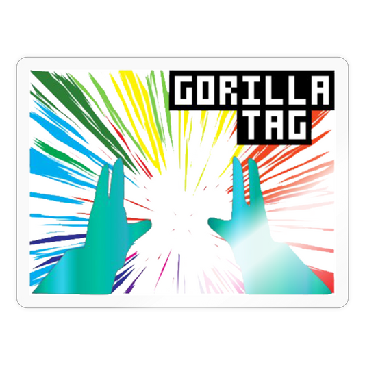 Lightspeed Gorilla Sticker - transparent glossy